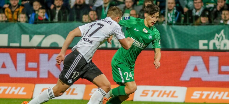 MECZ 28. KOLEJKA PKO EKSTRAKLASA SEZON 2022/23: WARTA POZNAN - LEGIA WARSZAWA --- POLISH FOOTBALL TOP LEAGUE MATCH: WARTA POZNAN - LEGIA WARSAW MAIK NAWROCKI  KAJETAN SZMYT