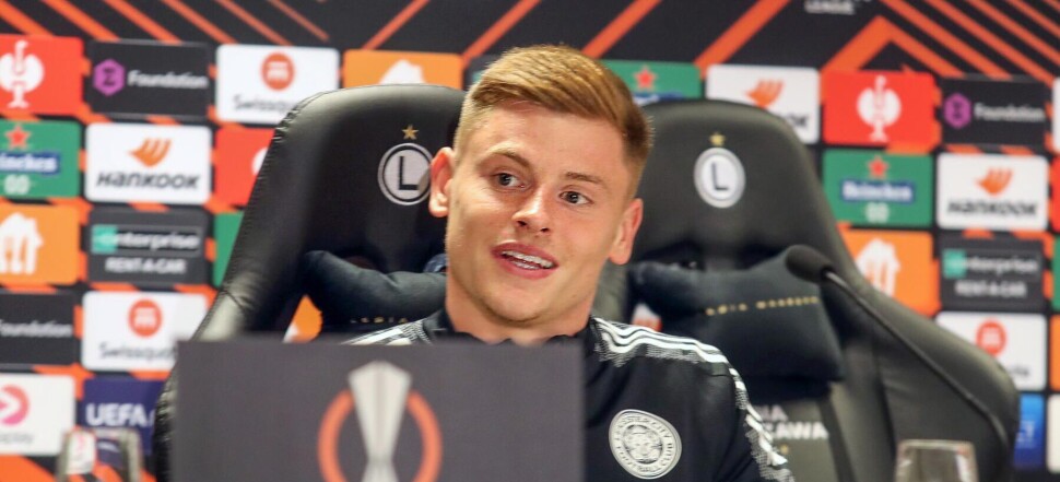 Liga Europy - Konferencja przed meczem Legii z Leicester City Harvey Barnes