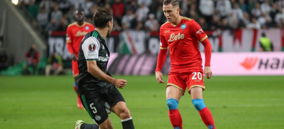 LIGA EUROPY  GRUPA H LEGIA WARSZAWA - SSC NAPOLI YURI RIBEIRO  PIOTR ZIELINSKI