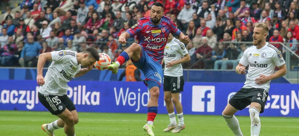 FINALOWY MECZ FORTUNA PUCHAR POLSKI SEZON 2022/23 --- FINAL OF POLISH CUP FOOTBALL MATCH IN WARSAW: LEGIA WARSZAWA - RAKOW CZESTOCHOWA BARTOSZ SLISZ  IVI LOPEZ  RAFAL AUGUSTYNIAK