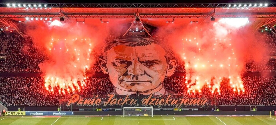 Legia Warszawa - Górnik Zabrze 1:1 kibice oprawa