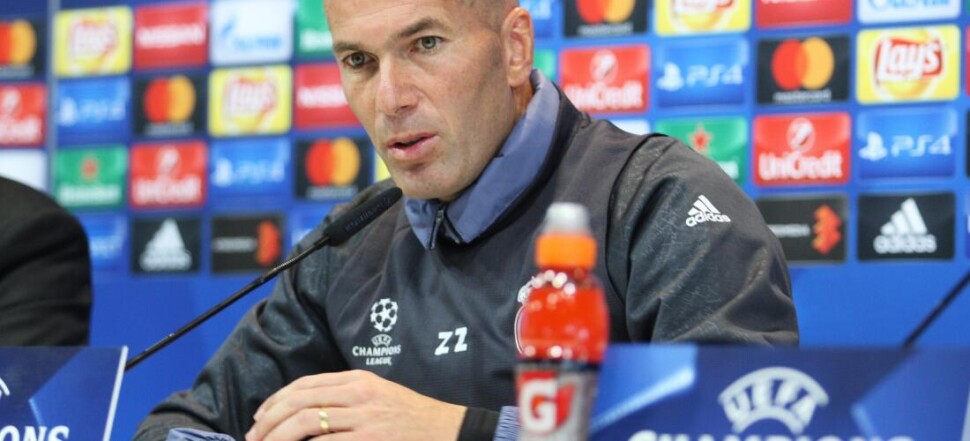 KONFERNCJA PRASOWA REAL MADRYT REAL MADRID PRESS CONFERENCE ZINEDINE ZIDANE