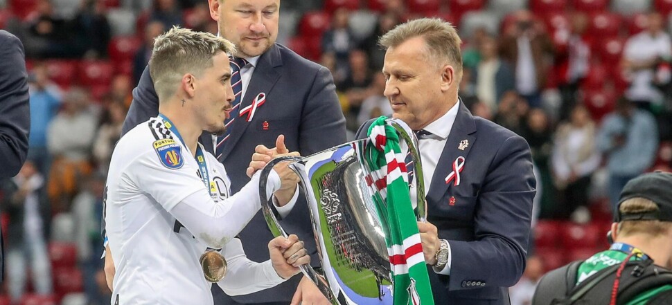 FINALOWY MECZ FORTUNA PUCHAR POLSKI SEZON 2022/23 --- FINAL OF POLISH CUP FOOTBALL MATCH IN WARSAW: LEGIA WARSZAWA - RAKOW CZESTOCHOWA JOSUE  CEZARY KULESZA