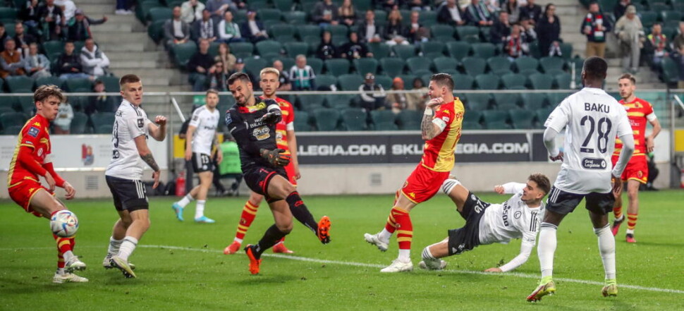 PKO EKSTRAKLASA 32. KOLEJKA  LEGIA WARSZAWA - JAGIELLONIA BIALYSTOK ZLATAN ALOMEROVIC  ERNEST MUCI  GOL