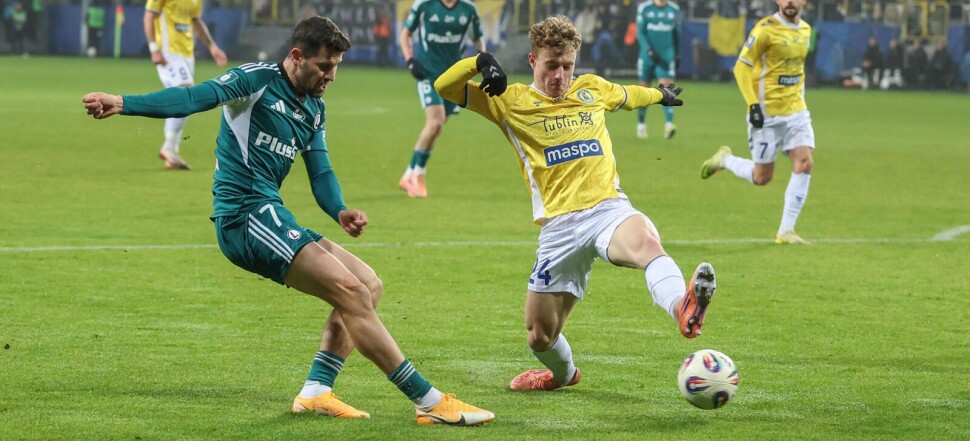 Motor Lublin - Legia Warszawa 1:1 Filip Luberecki Paweł Wszołek