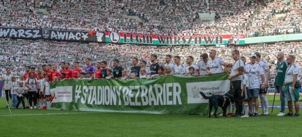PKO EKSTRAKLASA  LEGIA WARSZAWA - WIDZEW LODZ ZDJECIE GRUPOWE  STADION BEZ BARIER
