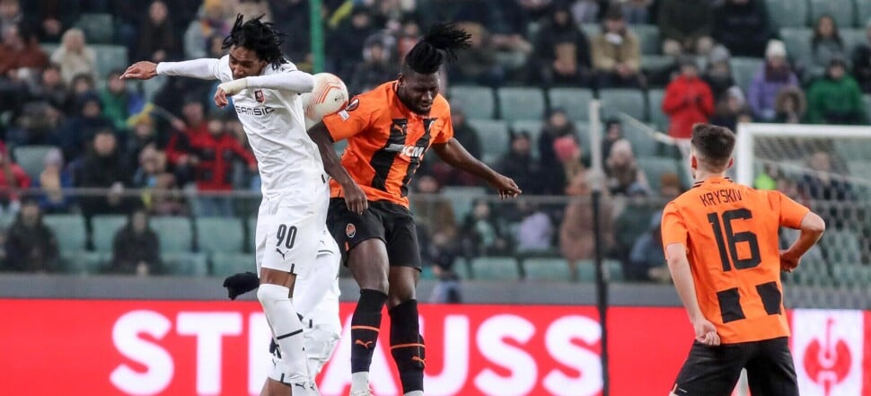 EUROPA LEAGUE  LIGA EUROPY  SZACHTAR DONIECK - STADE RENNAIS FC DJED SPENCE  LASSINA TRAORE