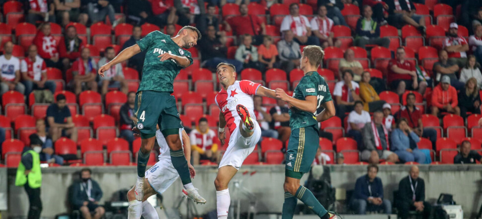 IV RUNDA ELIMINACJI LIGI EUROPY  SLAVIA PRAGA - LEGIA WARSZAWA JAN KUCHTA  MATEUSZ WIETESKA  ONDREJ LINGR
