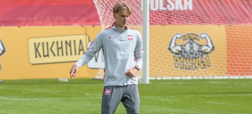 Trening reprezentacji Polski - Kacper Potulski