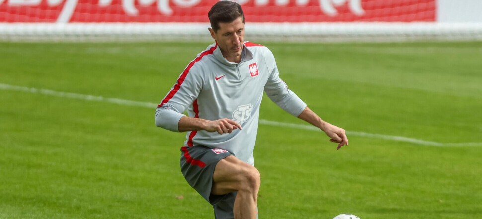 Trening reprezentacji Polski - Robert Lewandowski