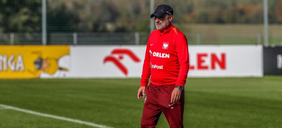 Michał Probierz Reprezentacja Polski trenuje na Legii przed meczem z Portugalią